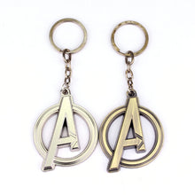Load image into Gallery viewer, Movie Jewelry Marvel Super Heroes The Avengers Logo Keychain Superman Metal Pendant Keyring Key Chains