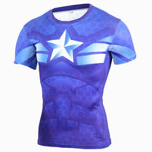 Load image into Gallery viewer, Rashgard Black Panther 3D T Shirt Men Compression Shirt Anime T-Shirt MMA Rashguard Bodybuilding Men Fitness Marvels Tshirt