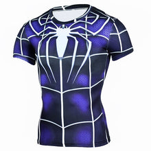 Load image into Gallery viewer, Rashgard Black Panther 3D T Shirt Men Compression Shirt Anime T-Shirt MMA Rashguard Bodybuilding Men Fitness Marvels Tshirt