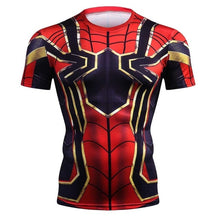 Load image into Gallery viewer, NEW 2018 Marvel Super Heroes Avenger Captain America Batman Tshirt Men Compression Base Layer Thermal Under Causal Shirt