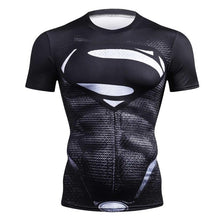 Load image into Gallery viewer, NEW 2018 Marvel Super Heroes Avenger Captain America Batman Tshirt Men Compression Base Layer Thermal Under Causal Shirt