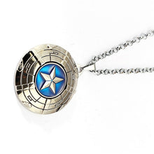Load image into Gallery viewer, Captain America A Shield necklace rotatable Avengers Infinity War