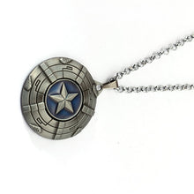 Load image into Gallery viewer, Captain America A Shield necklace rotatable Avengers Infinity War