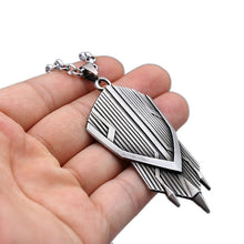 Load image into Gallery viewer, Captain America A Shield necklace rotatable Avengers Infinity War