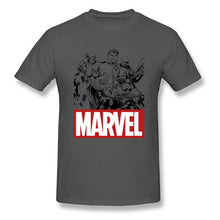Load image into Gallery viewer, Newest Men Top Grey T-shirts Hulk Marvel Clothes Crew Neck Tshirt Short Sleeve 100% Cotton T Shirts Superheroes Tops &amp; Tees