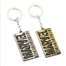 Load image into Gallery viewer, New Hot Marvel Hero Logo Keychain Keyring Spider man