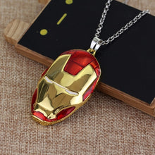 Load image into Gallery viewer, Iron Man Avengers Superhero Marvel Comics Silver Pendant necklace