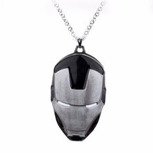 Load image into Gallery viewer, Iron Man Avengers Superhero Marvel Comics Silver Pendant necklace