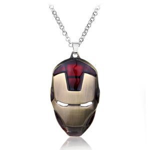 Iron Man Avengers Superhero Marvel Comics Silver Pendant necklace