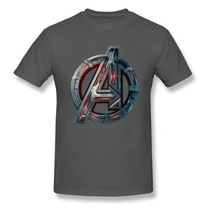 Men T Shirt 2018 Avengers Logo Tshirt Infinity Symbol T-shirt 3D Metal Marvel Tops Captain Tees Fashion Superhero Clothes Venom