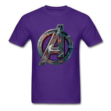 Load image into Gallery viewer, Men T Shirt 2018 Avengers Logo Tshirt Infinity Symbol T-shirt 3D Metal Marvel Tops Captain Tees Fashion Superhero Clothes Venom