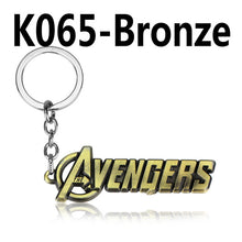 Load image into Gallery viewer, Marvel the Avengers logo Keychain Avengers Fans Chaveiro Key Chain