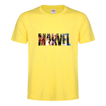 Load image into Gallery viewer, 2019 Fashion New High Quality Cotton T Shirt Men Clothing Marvel Tshirts Print Superhero Funny Avenger Pattern T-shirt Tops T003