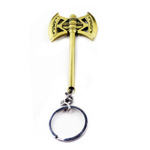 Thor Axe Hammer Avengers Endgame Keychain Marvel Thor Weapon Metal jewelry Men Women