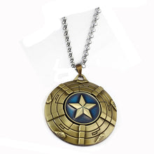 Load image into Gallery viewer, Marvel Avengers 4 Captain America necklace