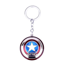 Load image into Gallery viewer, Marvel Avengers Endgame Keychain Thor Hammer Iron Man Black Panther Mask Captain America Key Chain