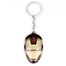 Load image into Gallery viewer, Marvel Avengers Endgame Keychain Thor Hammer Iron Man Black Panther Mask Captain America Key Chain