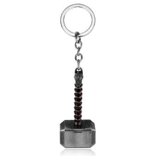 Load image into Gallery viewer, Marvel Avengers Endgame Keychain Thor Hammer Iron Man Black Panther Mask Captain America Key Chain