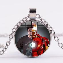 Load image into Gallery viewer, SIAN Iron Man Tony Stark Arc Reactor Necklace 3D Effects Glass
