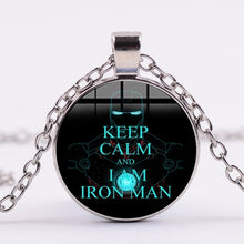 Load image into Gallery viewer, SIAN Iron Man Tony Stark Arc Reactor Necklace 3D Effects Glass