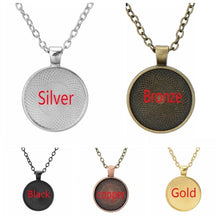 Load image into Gallery viewer, SIAN Iron Man Tony Stark Arc Reactor Necklace 3D Effects Glass
