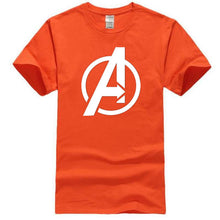 Load image into Gallery viewer, Men T Shirt 2018 Avengers Logo Tshirt Infinity Symbol T-shirt 3D Metal Marvel Tops Captain Tees Fashion Superhero Clothes Venom