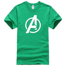 Load image into Gallery viewer, Men T Shirt 2018 Avengers Logo Tshirt Infinity Symbol T-shirt 3D Metal Marvel Tops Captain Tees Fashion Superhero Clothes Venom