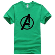 Load image into Gallery viewer, Men T Shirt 2018 Avengers Logo Tshirt Infinity Symbol T-shirt 3D Metal Marvel Tops Captain Tees Fashion Superhero Clothes Venom
