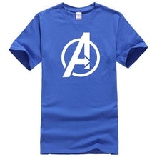 Load image into Gallery viewer, Men T Shirt 2018 Avengers Logo Tshirt Infinity Symbol T-shirt 3D Metal Marvel Tops Captain Tees Fashion Superhero Clothes Venom