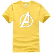 Load image into Gallery viewer, Men T Shirt 2018 Avengers Logo Tshirt Infinity Symbol T-shirt 3D Metal Marvel Tops Captain Tees Fashion Superhero Clothes Venom