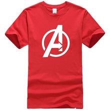 Load image into Gallery viewer, Men T Shirt 2018 Avengers Logo Tshirt Infinity Symbol T-shirt 3D Metal Marvel Tops Captain Tees Fashion Superhero Clothes Venom