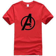 Load image into Gallery viewer, Men T Shirt 2018 Avengers Logo Tshirt Infinity Symbol T-shirt 3D Metal Marvel Tops Captain Tees Fashion Superhero Clothes Venom