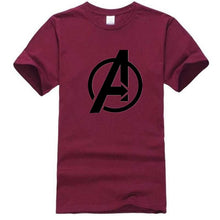 Load image into Gallery viewer, Men T Shirt 2018 Avengers Logo Tshirt Infinity Symbol T-shirt 3D Metal Marvel Tops Captain Tees Fashion Superhero Clothes Venom