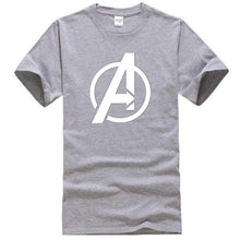 Load image into Gallery viewer, Men T Shirt 2018 Avengers Logo Tshirt Infinity Symbol T-shirt 3D Metal Marvel Tops Captain Tees Fashion Superhero Clothes Venom