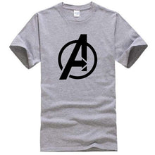 Load image into Gallery viewer, Men T Shirt 2018 Avengers Logo Tshirt Infinity Symbol T-shirt 3D Metal Marvel Tops Captain Tees Fashion Superhero Clothes Venom