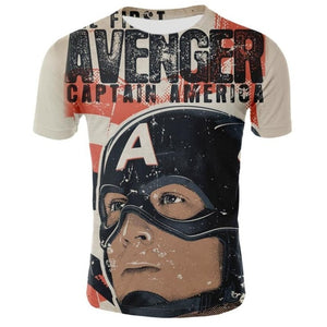 2018 Marvel Avengers 3 Iron Man 3D Print T-shirt Men/Women T shirt