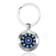 Load image into Gallery viewer, Iron Man Tony Stark Keychain Marvel The Avengers 4 Endgame  Realm Series Key Ring Car Key Chain