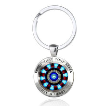 Load image into Gallery viewer, Iron Man Tony Stark Keychain Marvel The Avengers 4 Endgame  Realm Series Key Ring Car Key Chain