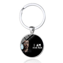 Load image into Gallery viewer, Iron Man Tony Stark Keychain Marvel The Avengers 4 Endgame  Realm Series Key Ring Car Key Chain