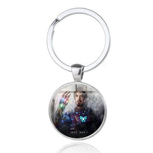 Load image into Gallery viewer, Iron Man Tony Stark Keychain Marvel The Avengers 4 Endgame  Realm Series Key Ring Car Key Chain