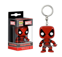 Load image into Gallery viewer, FUNKO POP New arrival Marvel Keychain Spider Chivalrous U.S.A Captain Harry potter Game of Thrones Key Chains with box