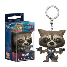 Load image into Gallery viewer, FUNKO POP New arrival Marvel Keychain Spider Chivalrous U.S.A Captain Harry potter Game of Thrones Key Chains with box