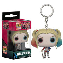 Load image into Gallery viewer, FUNKO POP New arrival Marvel Keychain Spider Chivalrous U.S.A Captain Harry potter Game of Thrones Key Chains with box