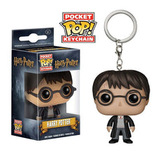 Load image into Gallery viewer, FUNKO POP New arrival Marvel Keychain Spider Chivalrous U.S.A Captain Harry potter Game of Thrones Key Chains with box