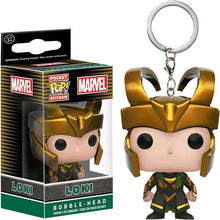 Load image into Gallery viewer, FUNKO POP New arrival Marvel Keychain Spider Chivalrous U.S.A Captain Harry potter Game of Thrones Key Chains with box
