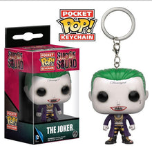 Load image into Gallery viewer, FUNKO POP New arrival Marvel Keychain Spider Chivalrous U.S.A Captain Harry potter Game of Thrones Key Chains with box