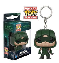 Load image into Gallery viewer, FUNKO POP New arrival Marvel Keychain Spider Chivalrous U.S.A Captain Harry potter Game of Thrones Key Chains with box
