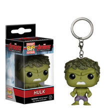 Load image into Gallery viewer, FUNKO POP New arrival Marvel Keychain Spider Chivalrous U.S.A Captain Harry potter Game of Thrones Key Chains with box