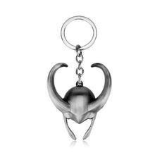 Load image into Gallery viewer, RJ Marvel Jewelry Thor Mjolnir Hammer Axe Keychains Avengers 4 Iron Man Keyring Loki  Thanos Sword Key chains
