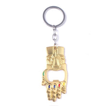 Load image into Gallery viewer, RJ Marvel Jewelry Thor Mjolnir Hammer Axe Keychains Avengers 4 Iron Man Keyring Loki  Thanos Sword Key chains